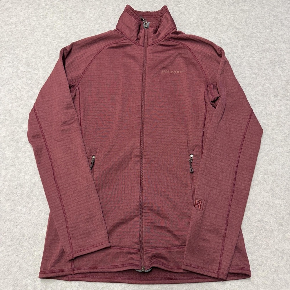 Patagonia R1 Jacket Womens Small Red Fleece Full Zip Lightweight Hiking